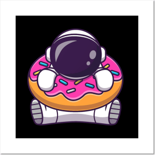 Astronaut in a donut Posters and Art